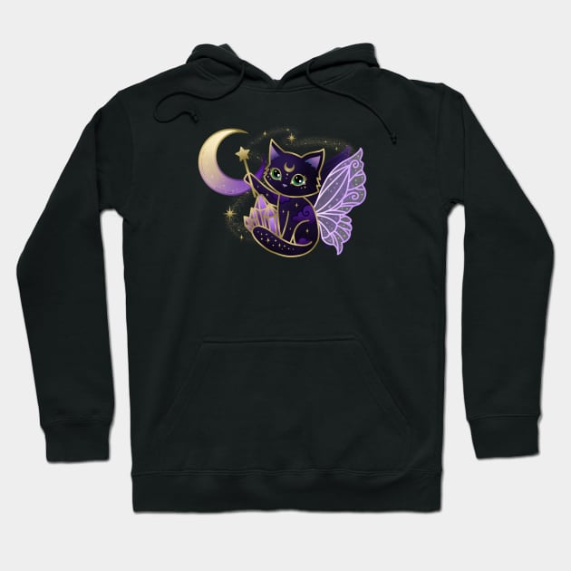 Stay Connected to your Magic Crystal Cat Hoodie by moonstruck crystals